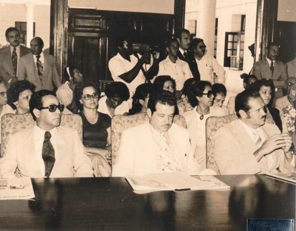 Socios fundadores. Aney Muñoz, Carlos Sully Fondeur y José Rafael Mera.