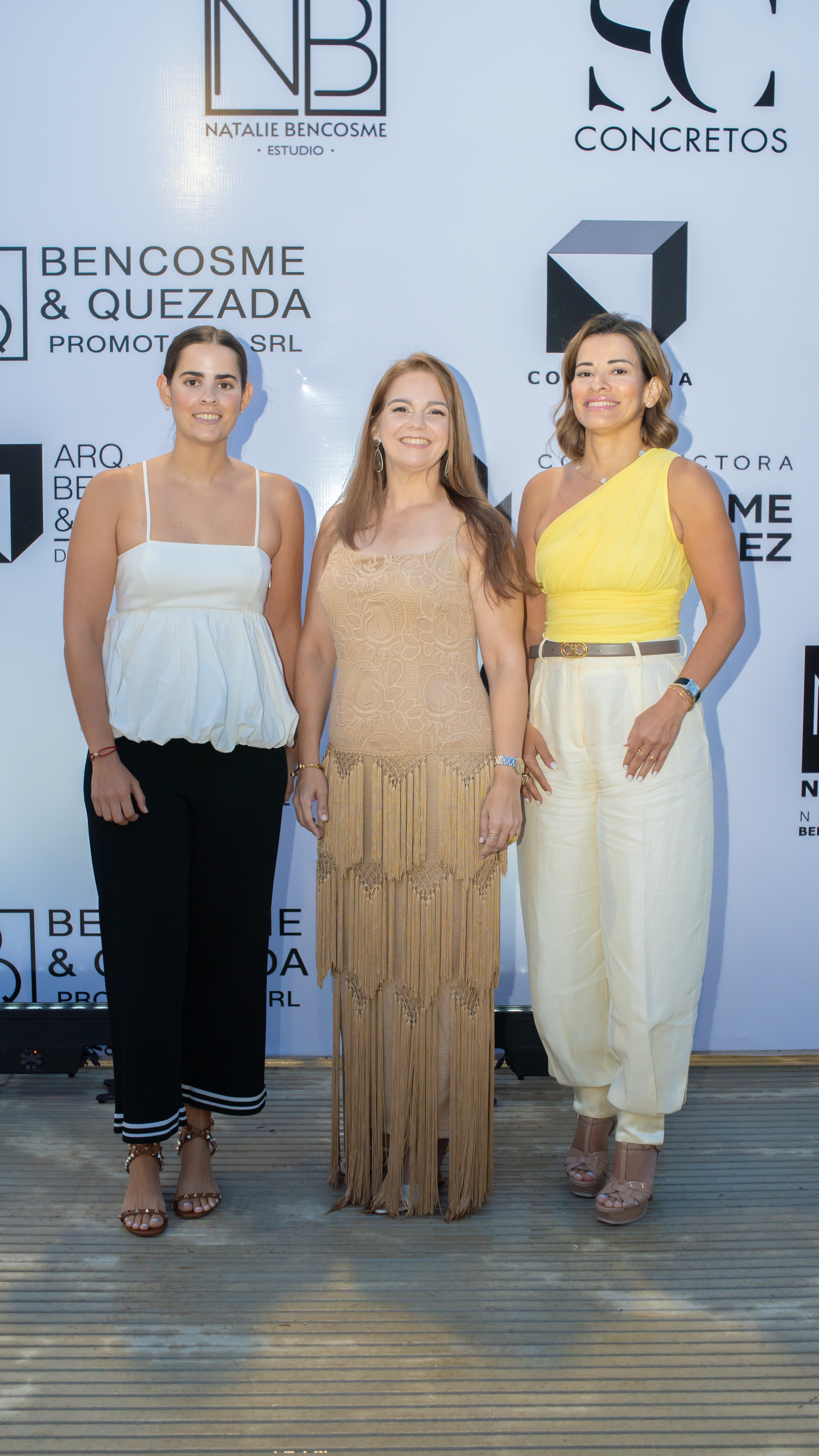 María del Mar Rodríguez, Yamely Camacho y Elsa Laura Jiménez