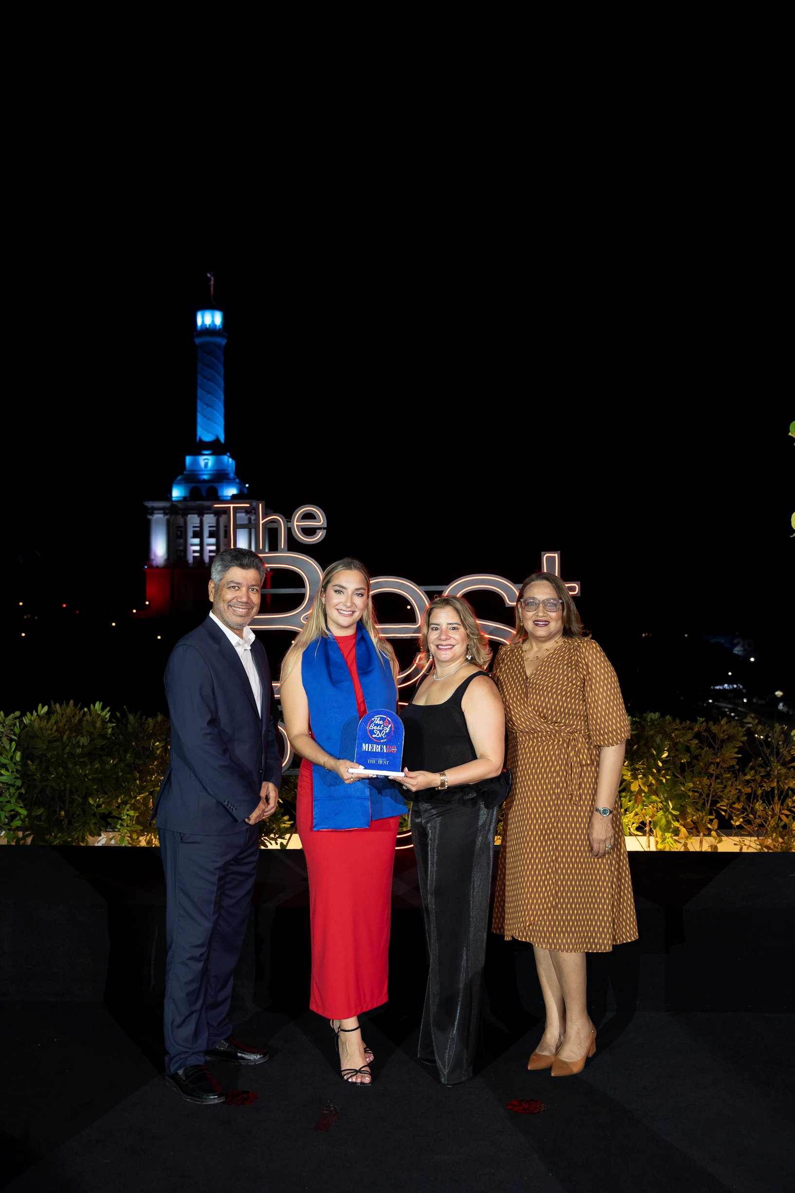 Lenin Reyes, Daniela León, Michelle Franco de León, Jhannis Marichal